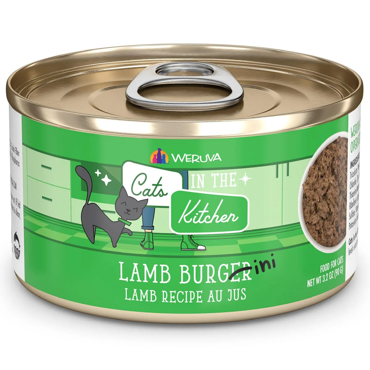 Cats in the Kitchen Lamb Burger-ini Lamb Recipe Adult Cat Food