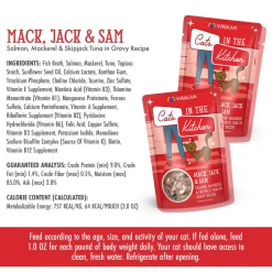 Cats in the Kitchen Mack, Jack & Sam Salmon, Mackerel & Skipjack Tuna Recipe Adult Cat Food