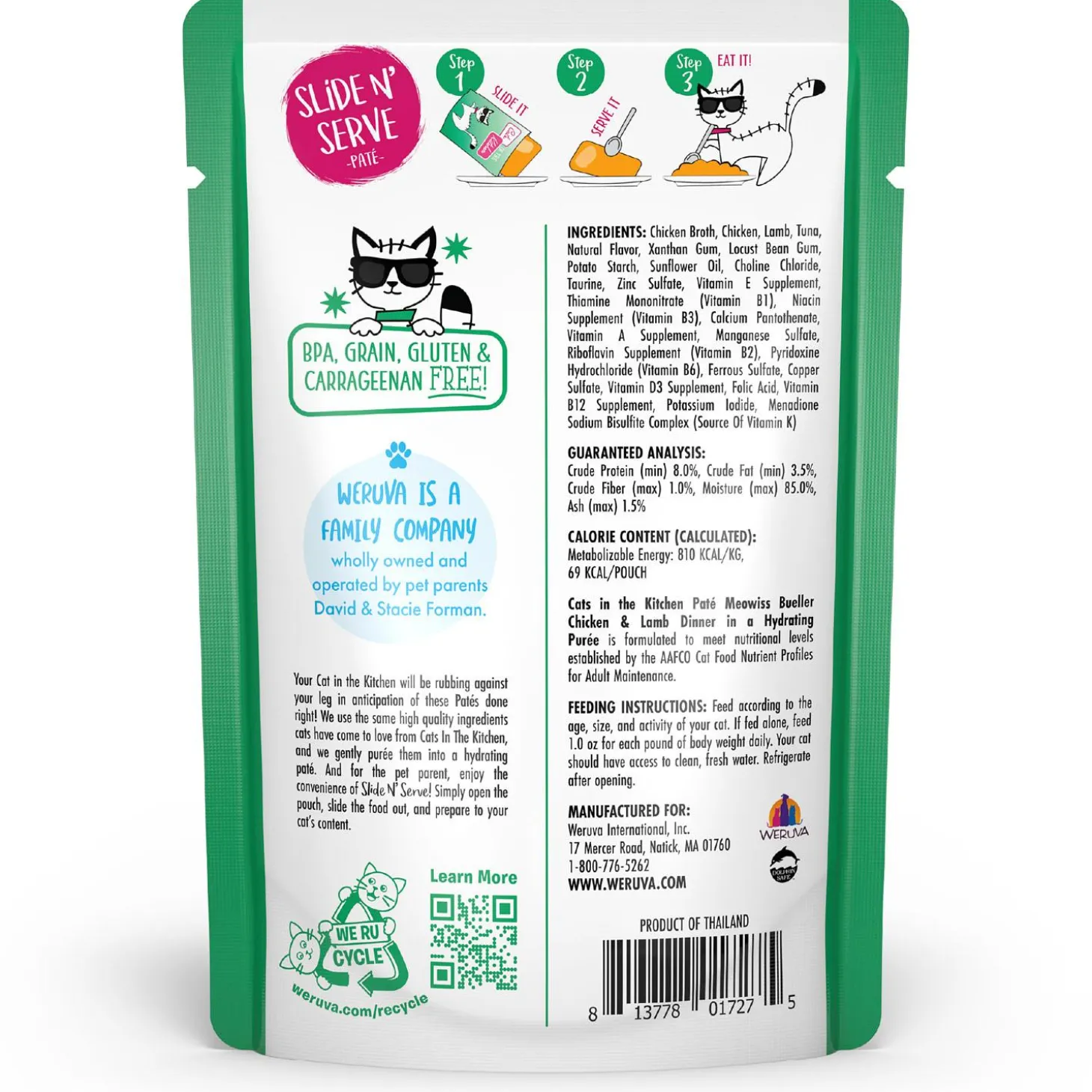 Cats in the Kitchen Meowiss Bueller Chicken & Lamb Dinner Adult Cat Food