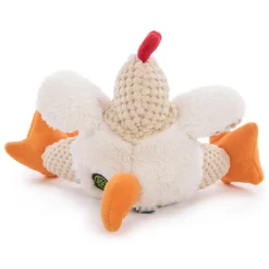 Checkers Fat Rooster White Dog Toy