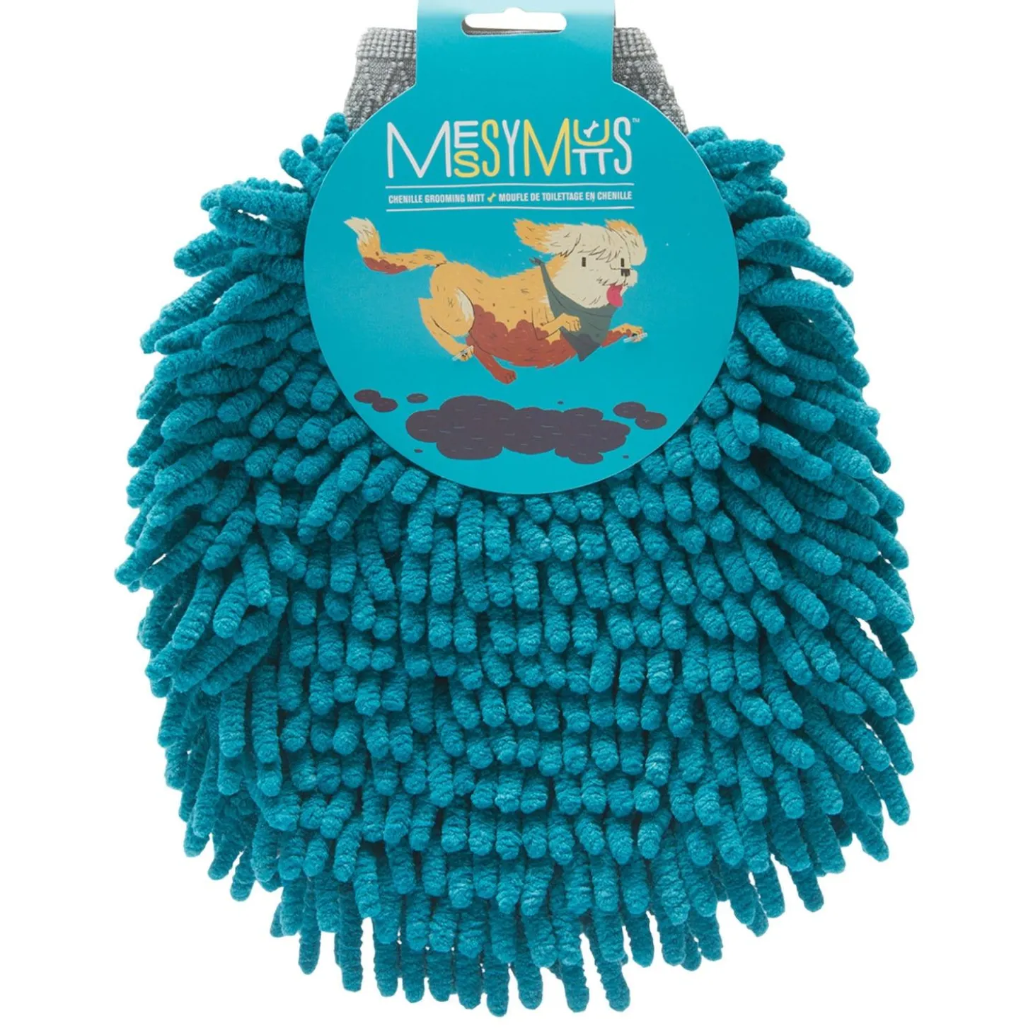 Chenille Grooming Dog Mitt