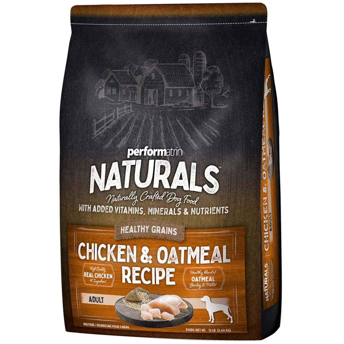 Chicken & Oatmeal Healthy Grains Recipe Adult Dog Food
