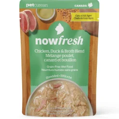 Chicken, Duck & Broth Blend Shredded Grain-Free Cat Food