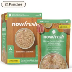 Chicken, Duck & Broth Blend Shredded Grain-Free Cat Food