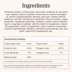 Chicken, Duck & Broth Blend Shredded Grain-Free Cat Food