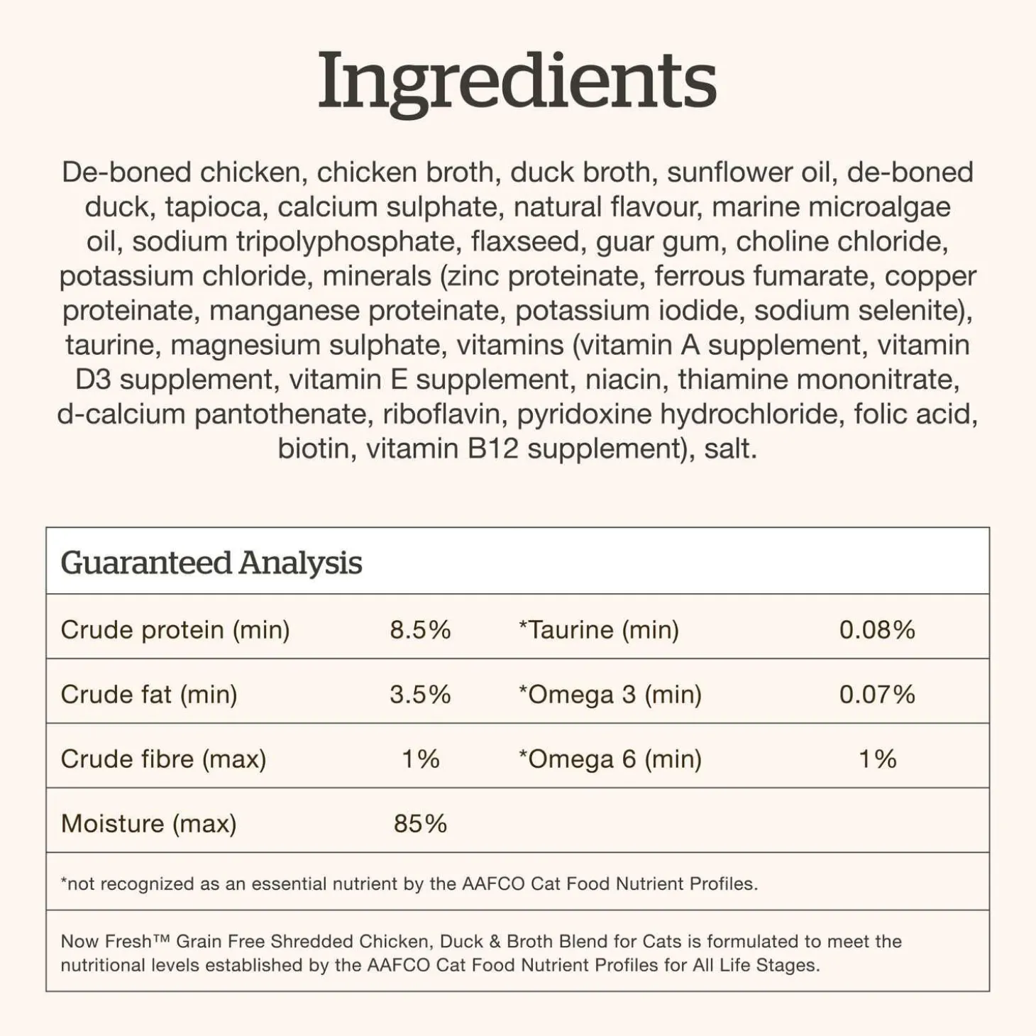 Chicken, Duck & Broth Blend Shredded Grain-Free Cat Food