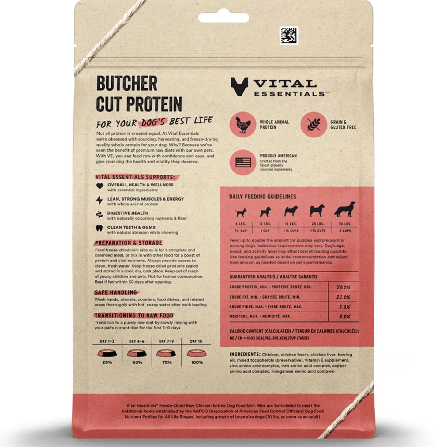 Chicken Entree Mini Nibs Dog Food