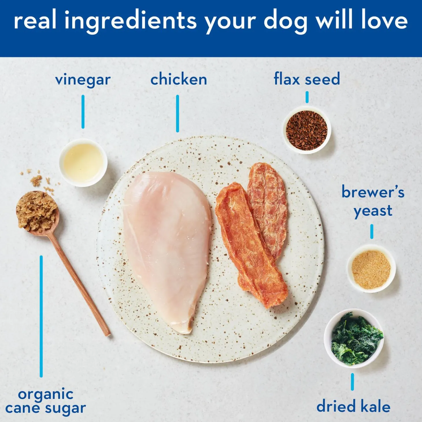 Chicken Jerky Skin + Coat Dog Treats