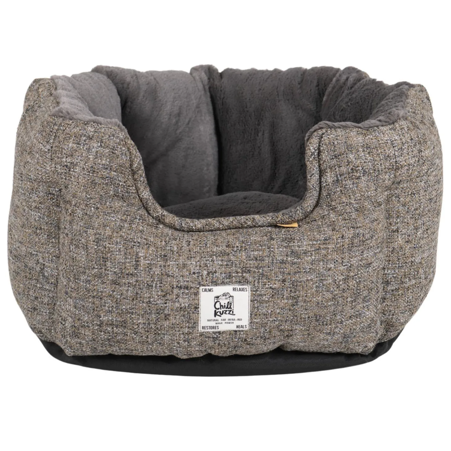 Chill Kuzzi Round Grey Bed