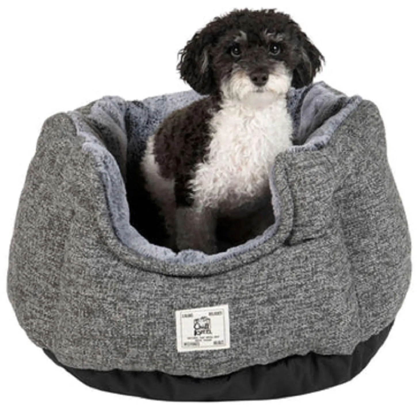 Chill Kuzzi Round Grey Bed