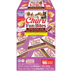 Churu Fun Bites Chicken Wraps with Sweet Potato Recipe Dog Treats