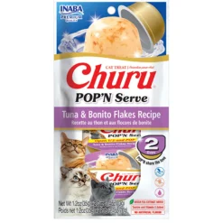 Churu Pop'n Serve Tuna & Bonito Flakes Recipe Cat Treats