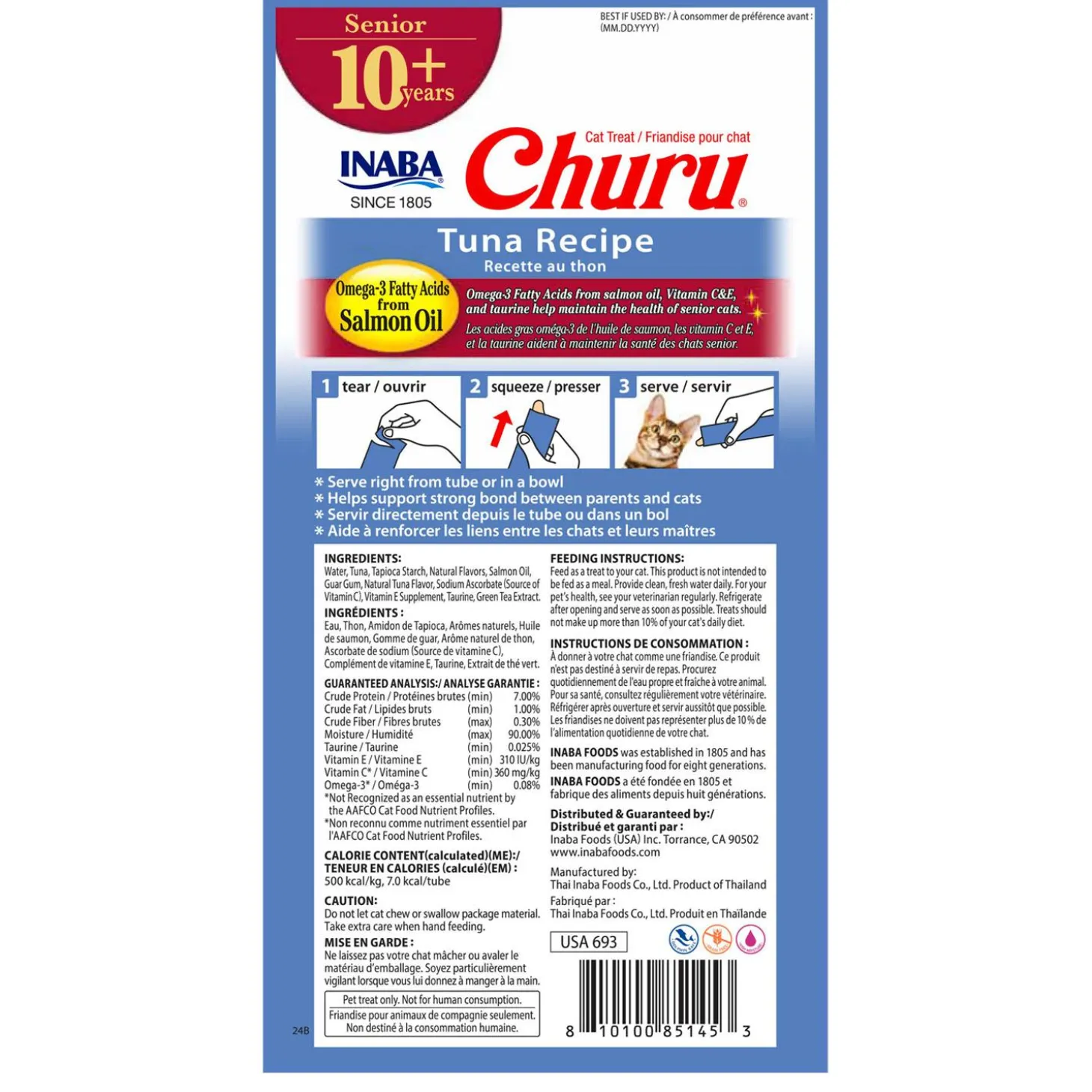 Churu Tuna Recipe Senior Cat Treats