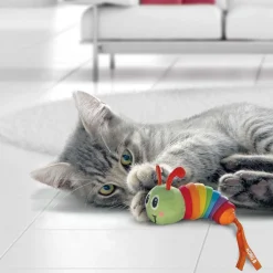 Clackz Bat-A-Bout Caterpillar Cat Toy