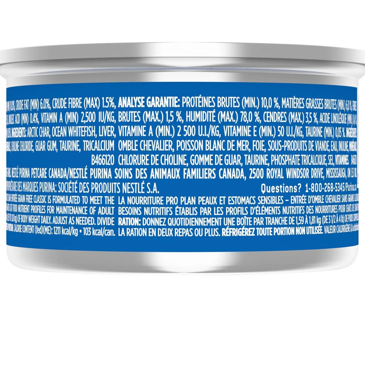 Classic Sensitive Skin & Stomach Artic Char Entree Adult Cat Food