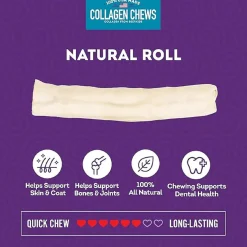 Collagen Chews Natural Rolls Large Dog Treats