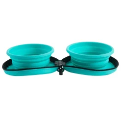 Collapsible Blue Pet Travel Bowls