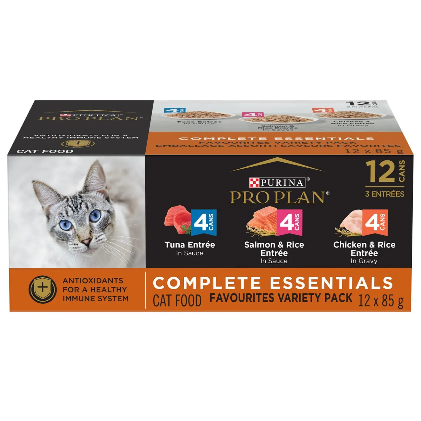 Complete Essentials Tuna, Salmon & Chicken Variety Pack Adult Cat Food
