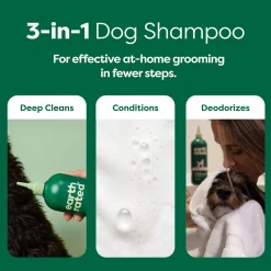 Curly Coat 3-in-1 White Tea & Basil Dog Shampoo