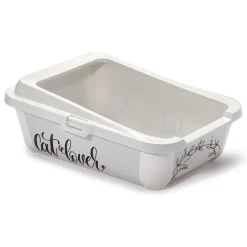 Decorative Rimmed Litter Pan