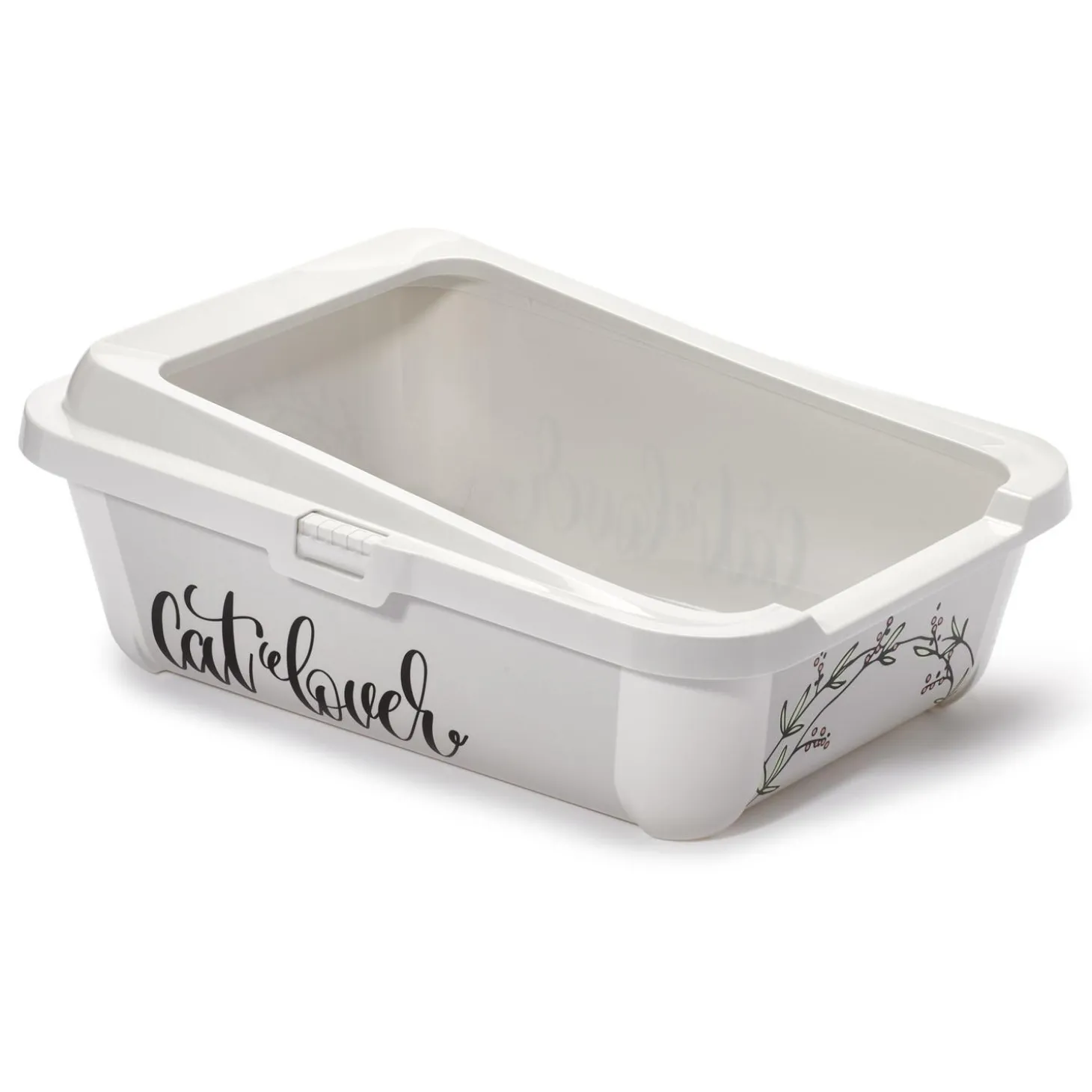 Decorative Rimmed Litter Pan