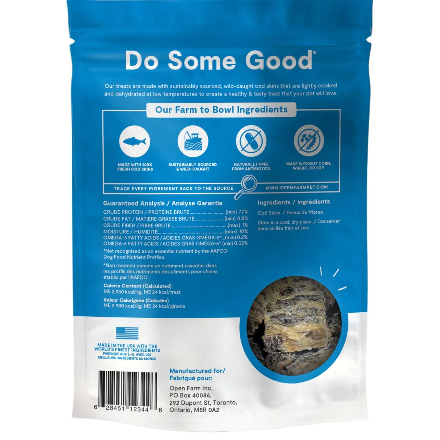 Dehydrated Cod Skins Dog Treats