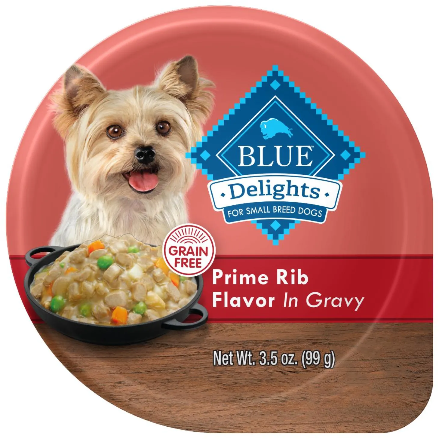 Delights Prime Rib with Gravy Flavour Pate Small Breed Adult Dog Food