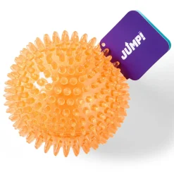 Dental Squeaker Ball Orange Dog Toy