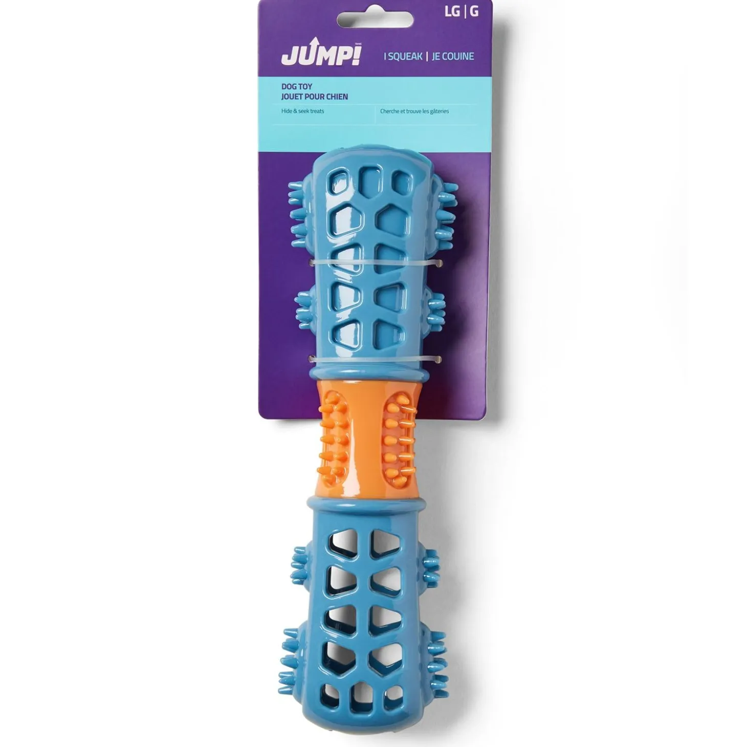 Dental Squeaker Stick Blue Dog Toy