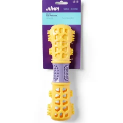 Dental Stick with Squeaker Yellow Dog Toy
