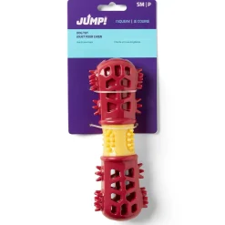 Dental Stick with Squeaker Red Dog Toy