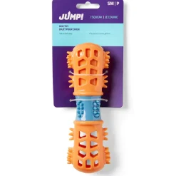 Dental Stick with Squeaker Orange Dog Toy