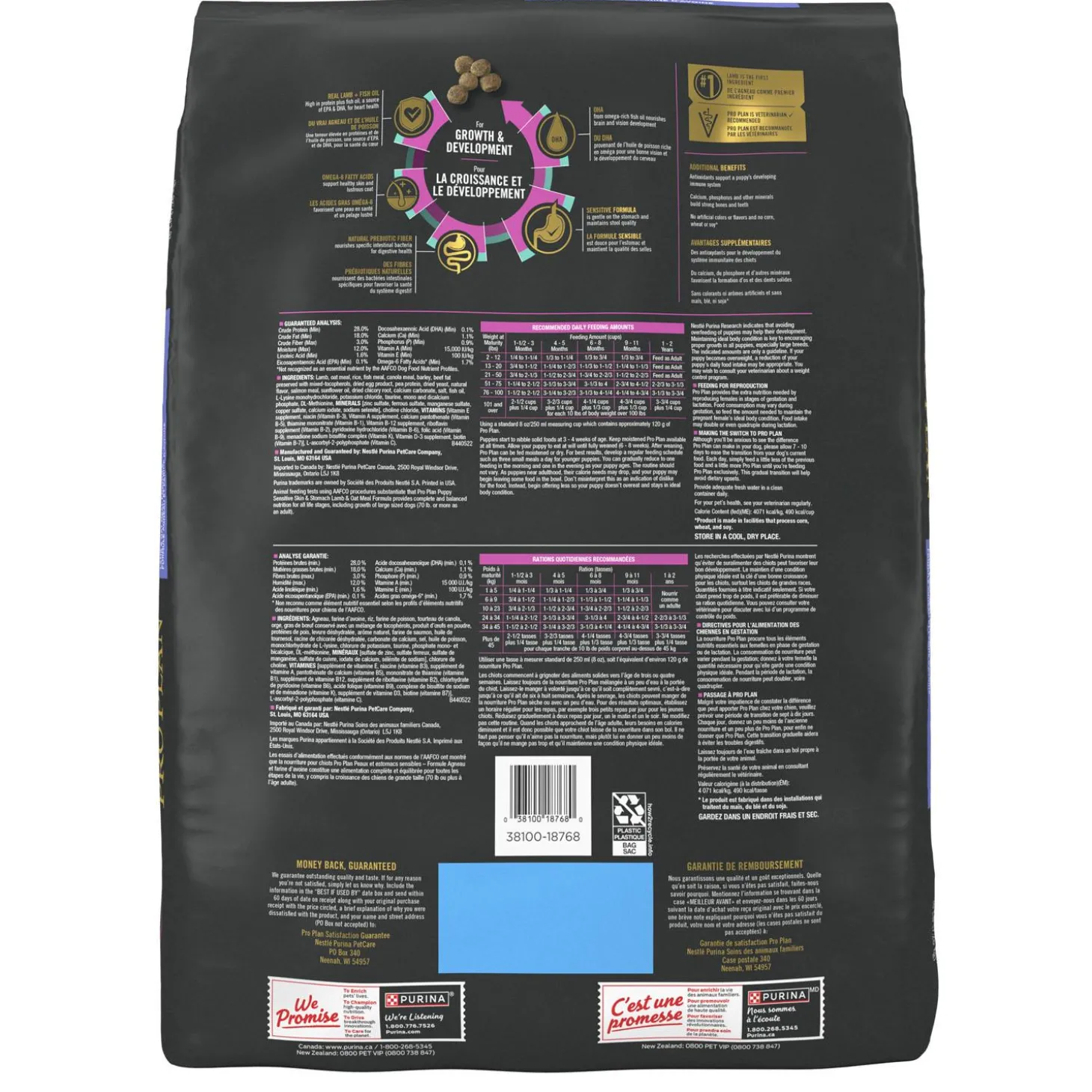 Development Sensitive Skin & Stomach Lamb & Oatmeal Formula Puppy Dog Food