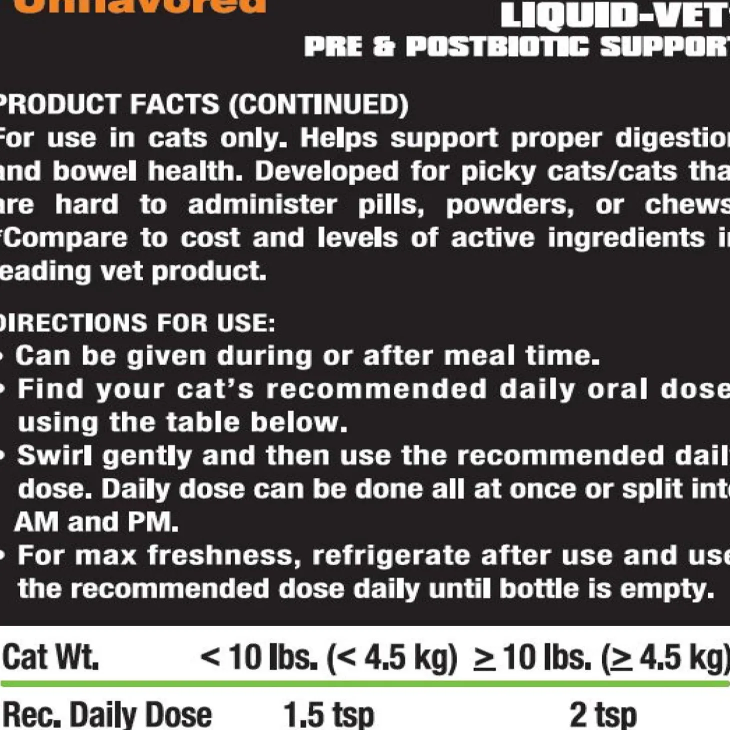 Digestive Aid Pre & Postbiotic Support Cat Supplement