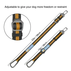 Direct to Seatbelt Dog Car Tether With Carabiner