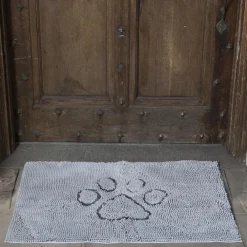 Dirty Dog Doormat Silver Grey