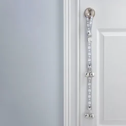 Dog Potty Training Doorbell Gray Pawprint Design