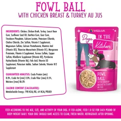 Dogs in the Kitchen Fowl Ball with Chicken Breast & Turkey Adult Dog Food