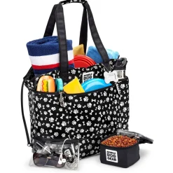 Dogssentials Black Travel Tote Bag