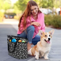 Dogssentials Black Travel Tote Bag