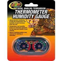 Dual Analog Terrarium Thermometer Humidity Gauge