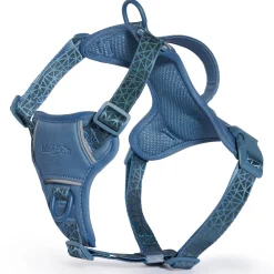 Dusty Blue Reflective Cushion Neoprene Padded Dog Harness