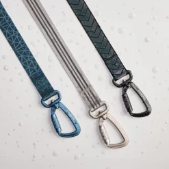 Dusty Blue Reflective Cushion Neoprene Padded Dog Leash