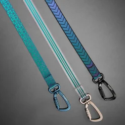 Dusty Blue Reflective Cushion Neoprene Padded Dog Leash