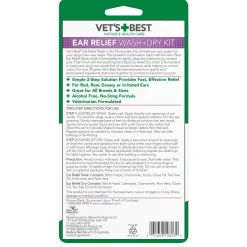 Ear Relief Wash + Dry Dog Kit