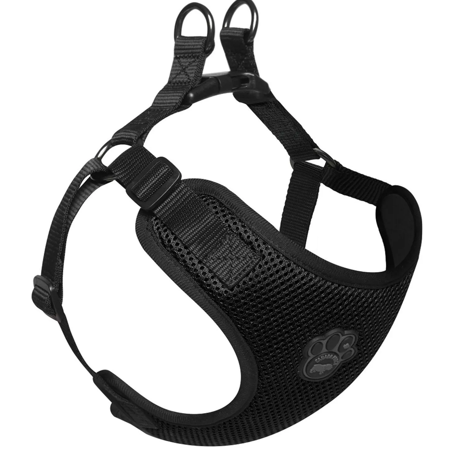Easy-On Step-In Black Dog Harness