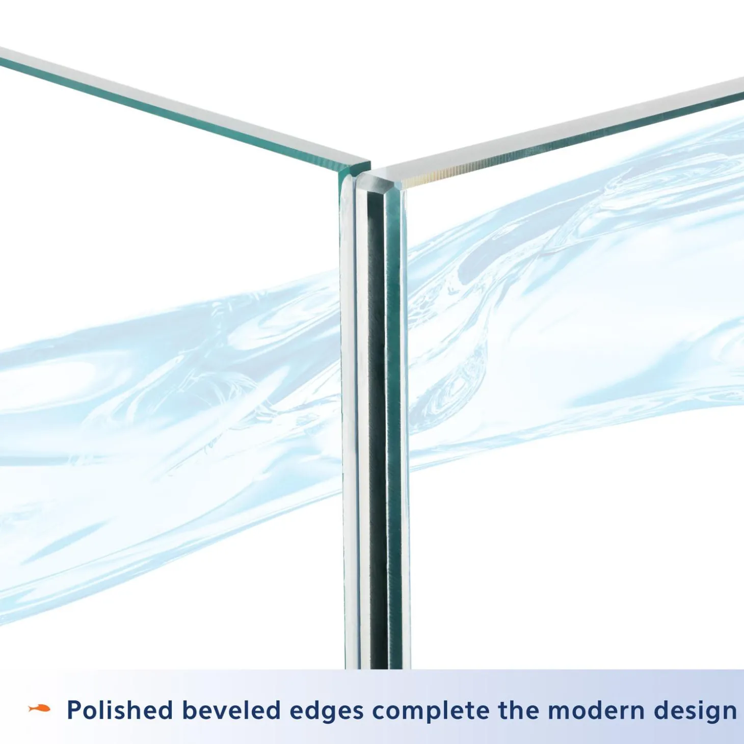 Edgelit Rimless Glass Cube Aquarium