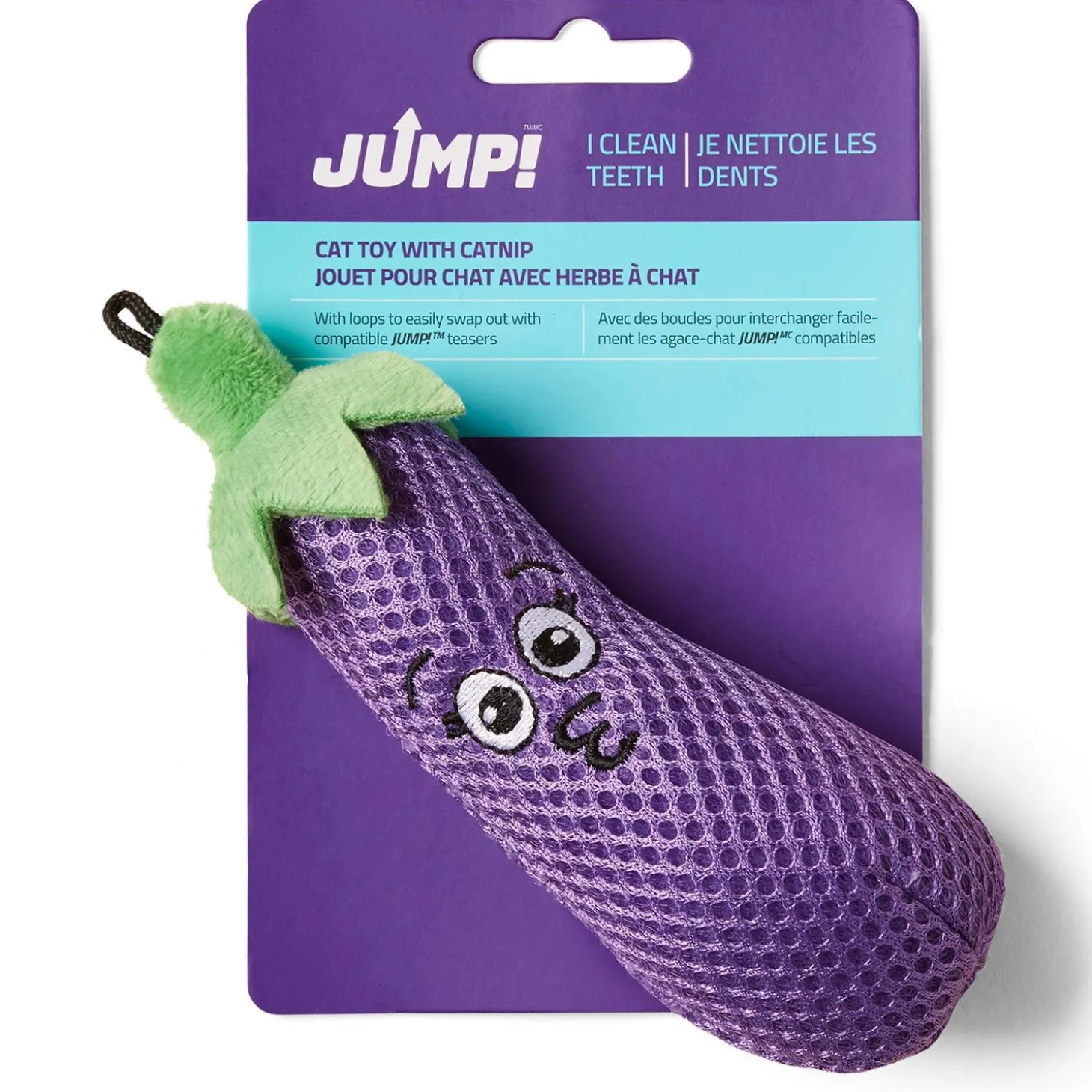 Eggplant Dental Cat Toy