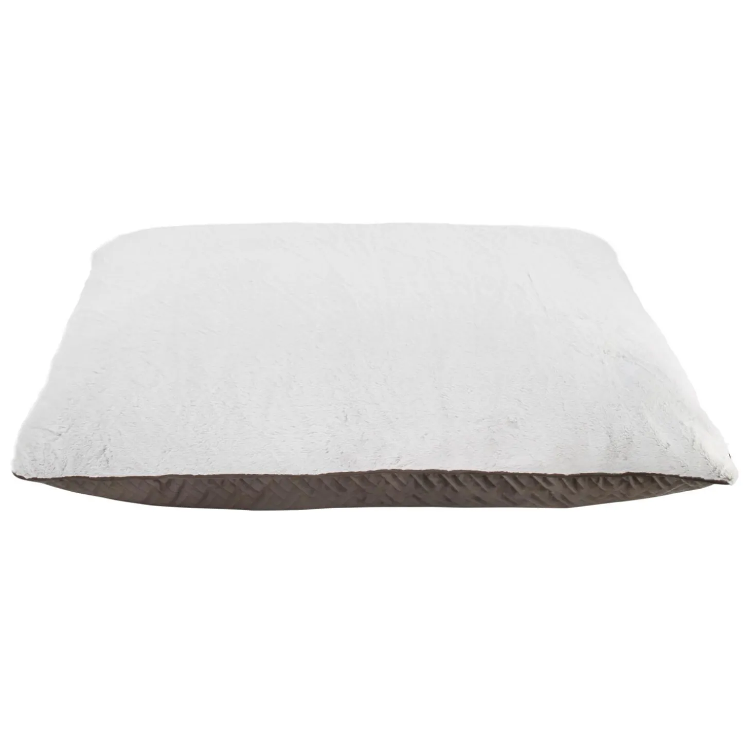 Embossed Velvet Pillow Bed Taupe