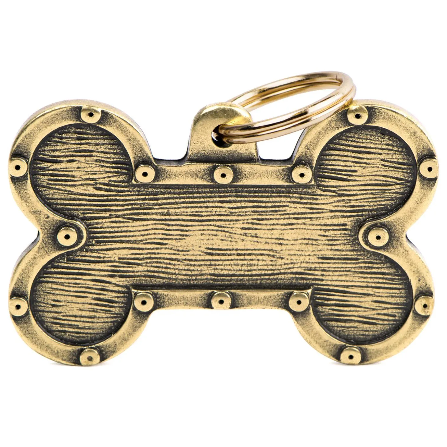 English Brass Bronx Futuristic Bone ID Tag